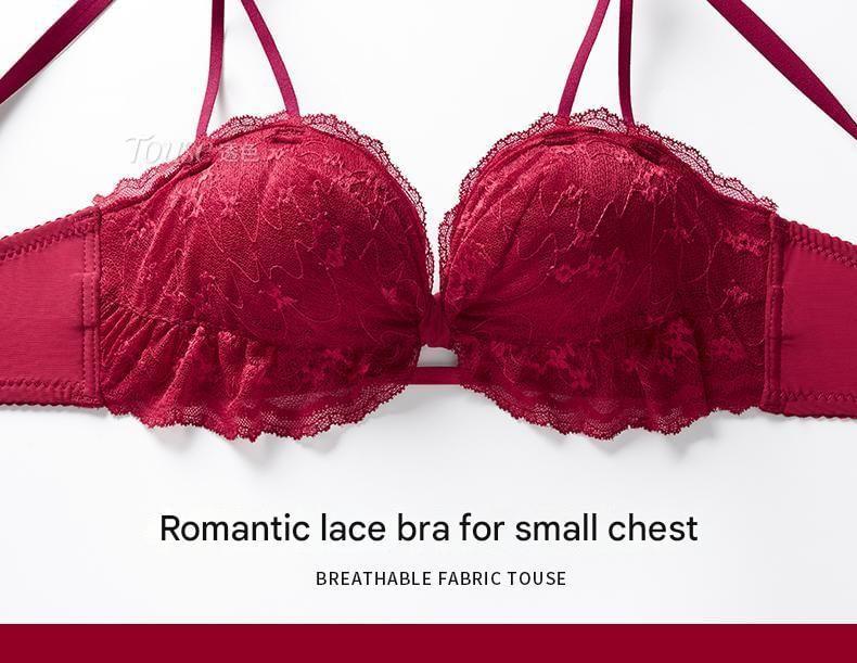 Bow Lace Wireless Bra / Panty / Set Product Image