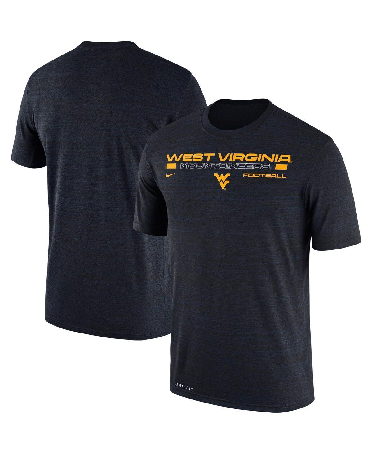 Mens Nike Navy West Virginia Mountaineers Team Velocity Legend Performance T-Shirt WVU Blue Product Image