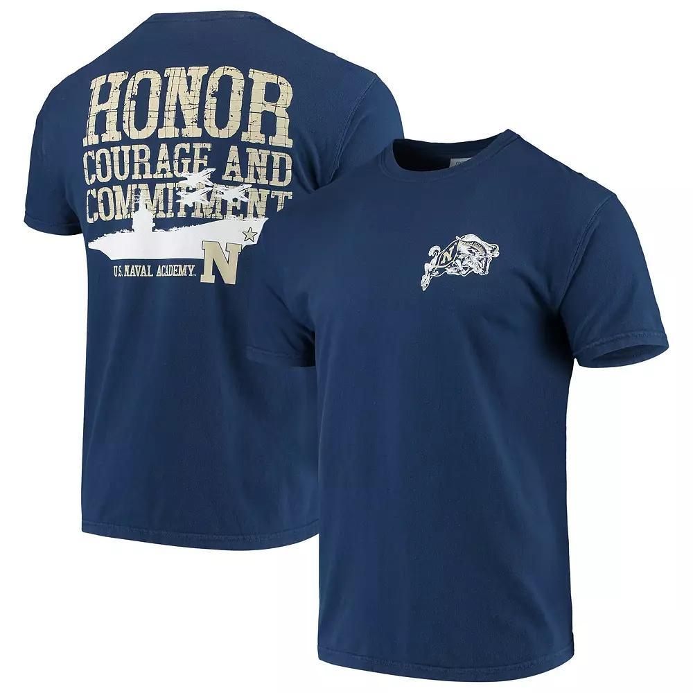 Men's Navy Navy Midshipmen Local Comfort Color T-Shirt, Size: XL, Blue Product Image