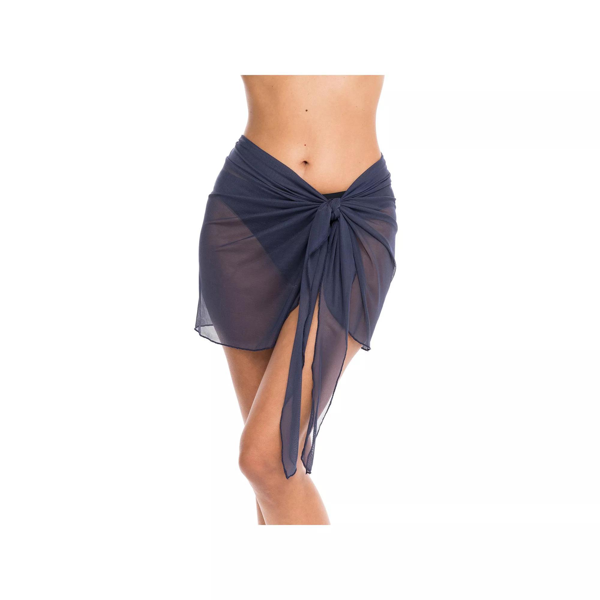 Women's Jordan Taylor Power Mesh Swim Cover-Up Sarong, Blue Product Image
