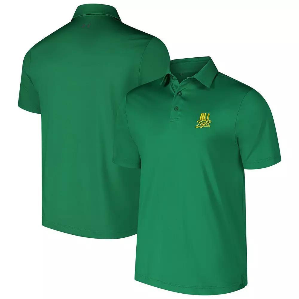Men's Under Armour Kelly Green Notre Dame Fighting Irish Irish Wear Polo, Size: XXL Product Image