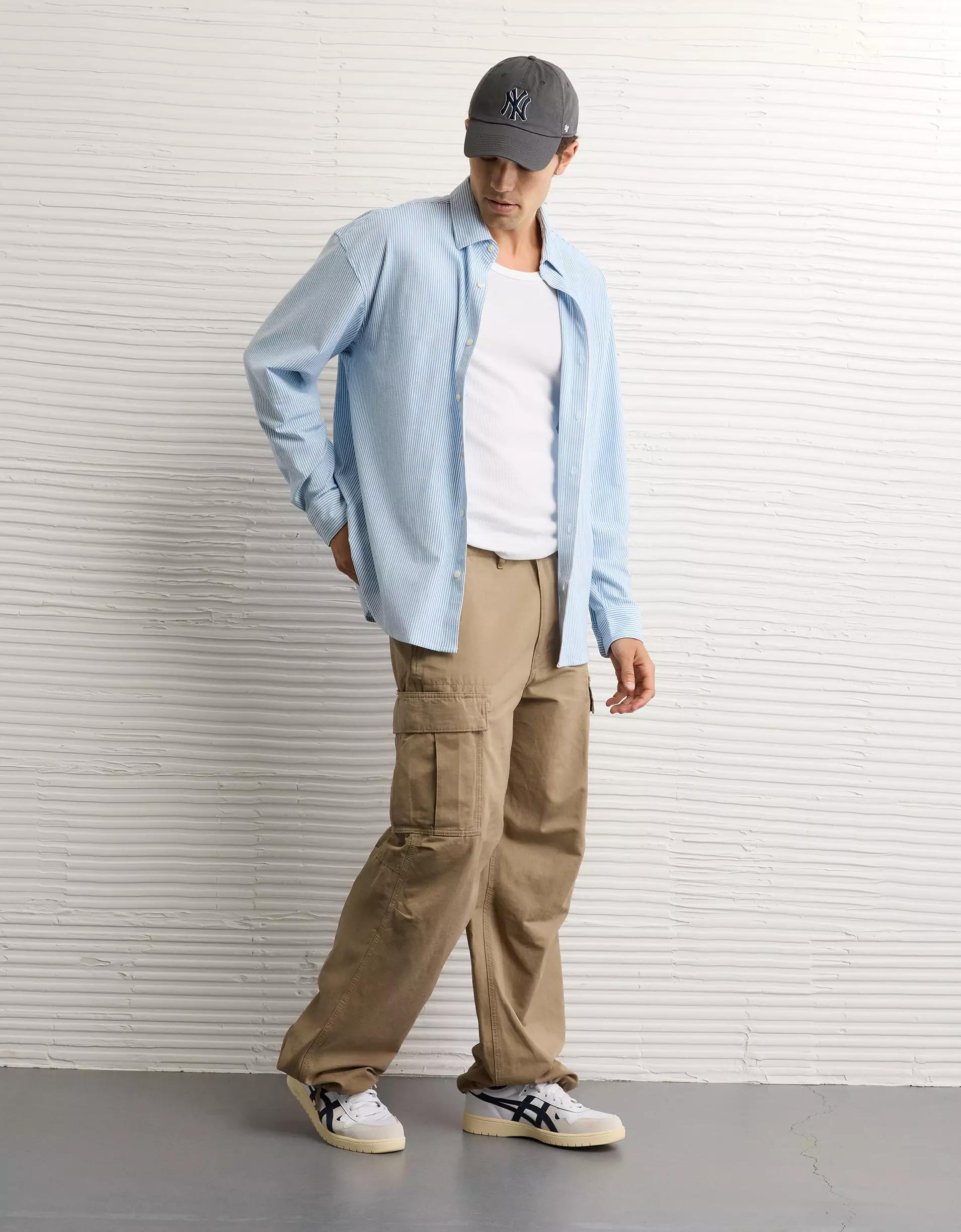 AE Oxford Stretch Piqué Shirt Product Image