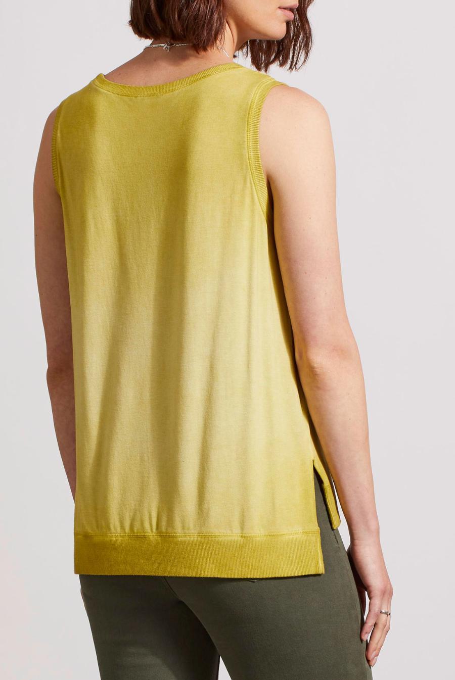 High/Low Tank Top- Pear Product Image