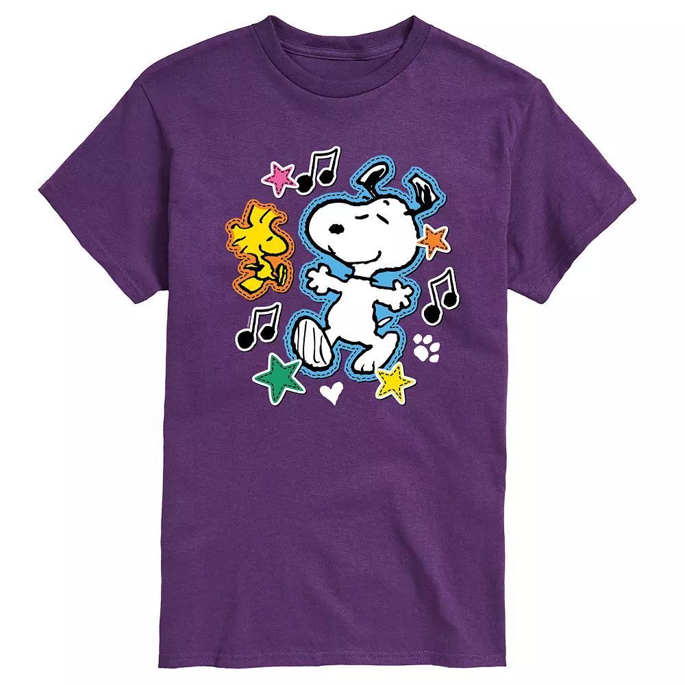 Mens Peanuts Snoopy Woodstock Graphic Tee Product Image