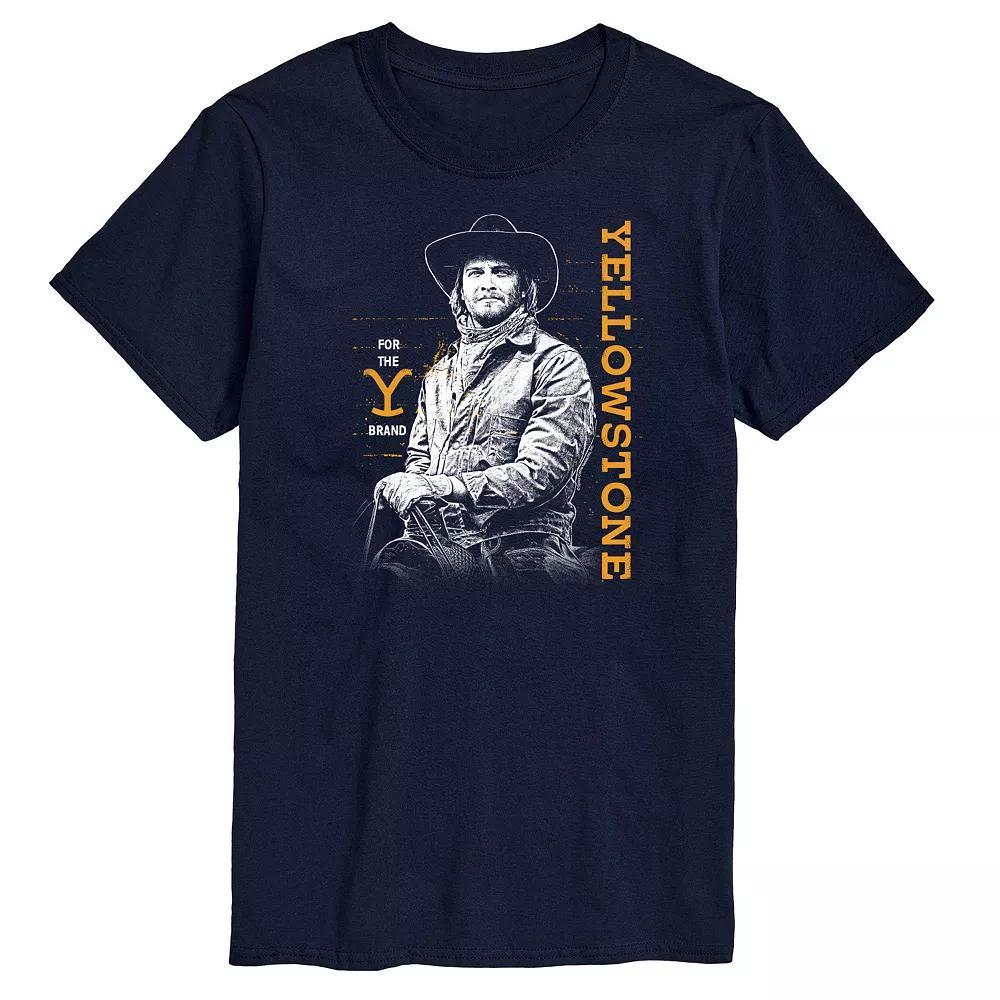 Men's Hot Dog Flag Graphic Tee, Size: Large, Blue Product Image