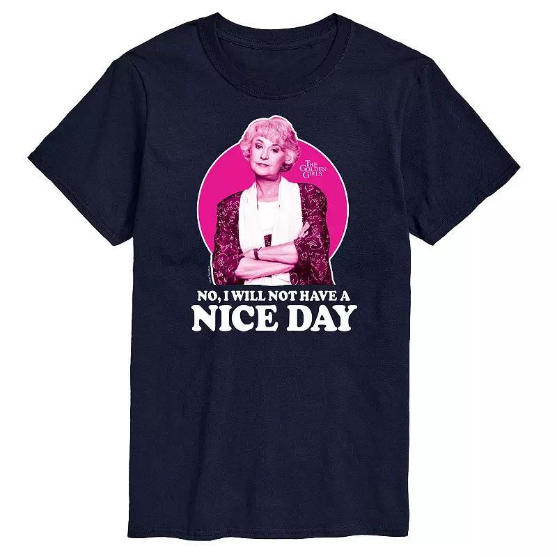 Mens Golden Girls Dorothy Nice Day Tee Blue Product Image