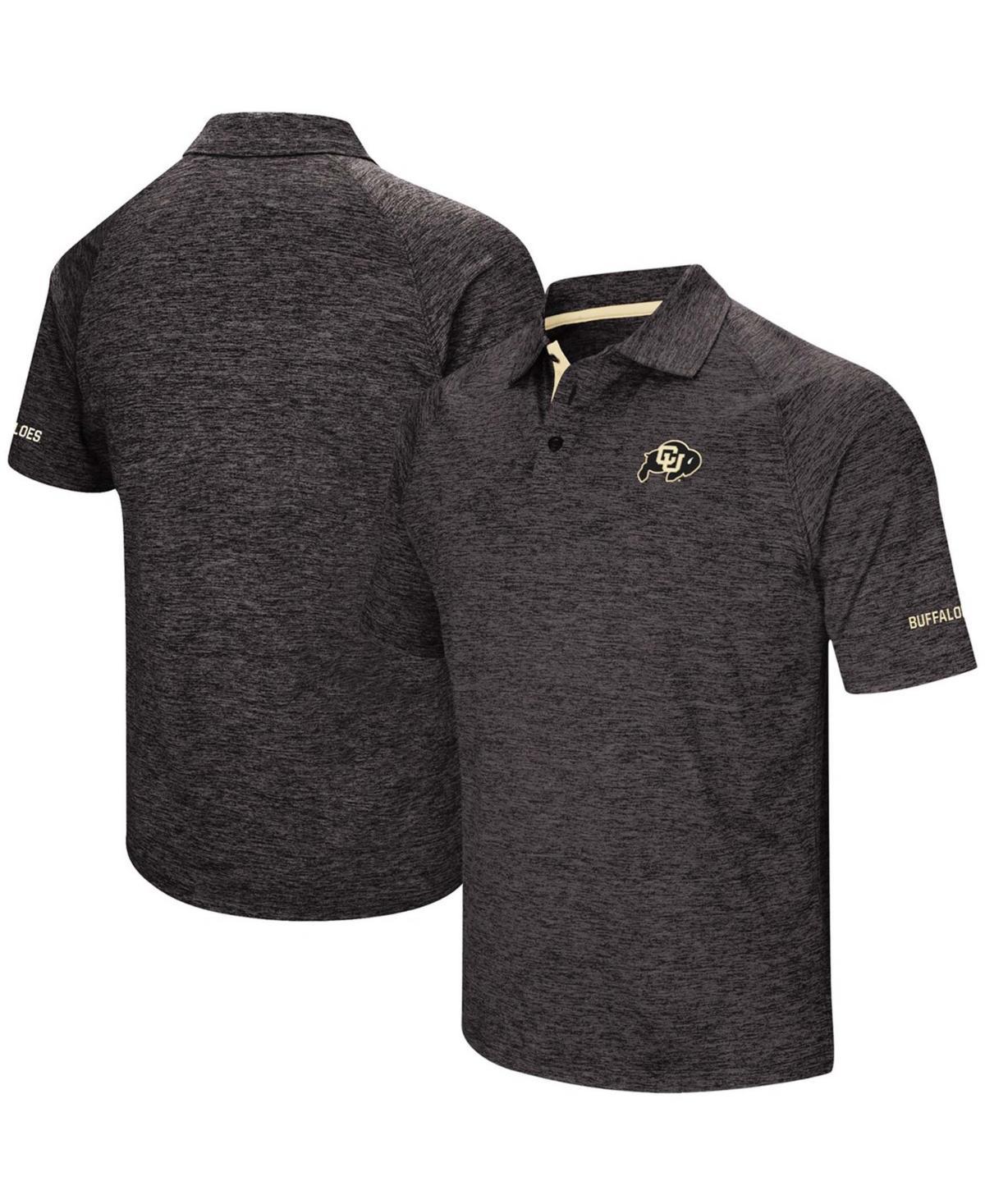 Men's Colosseum Black Colorado Buffaloes Down Swing Polo, Size: 2XL, Charco Product Image
