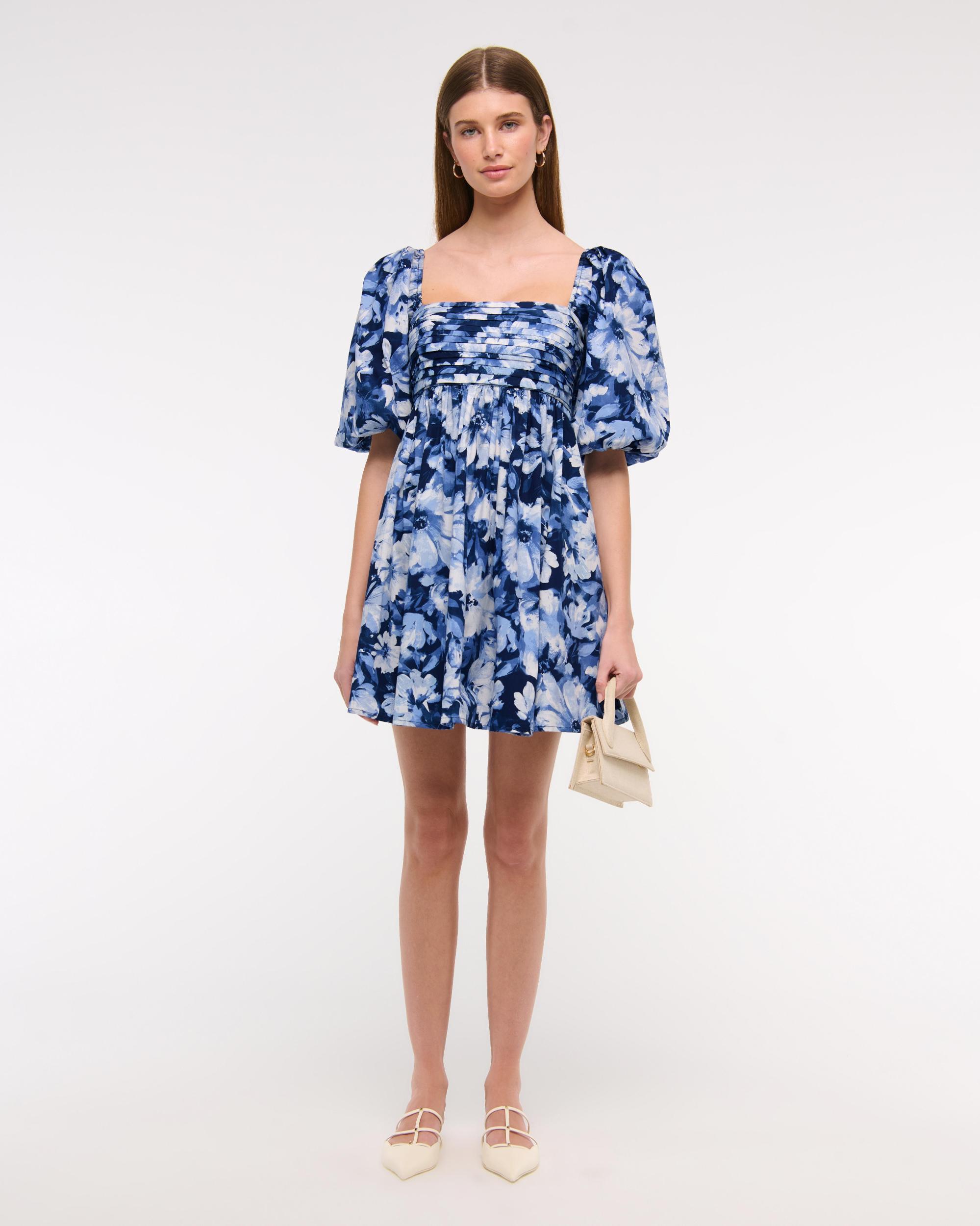 Emerson Poplin Puff Sleeve Mini Dress Product Image