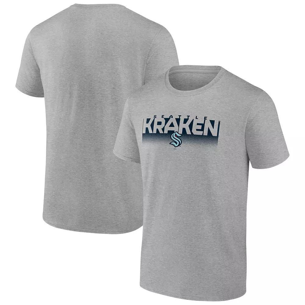 Men's Fanatics  Gray Seattle Kraken Iconic T-Shirt, Size: XL, Krk Grey Product Image