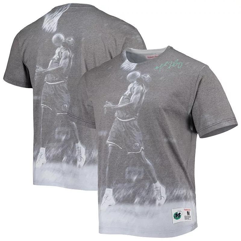Mens Mitchell & Ness Michael Finley Heather Gray Dallas Mavericks Above The Rim T-Shirt Product Image