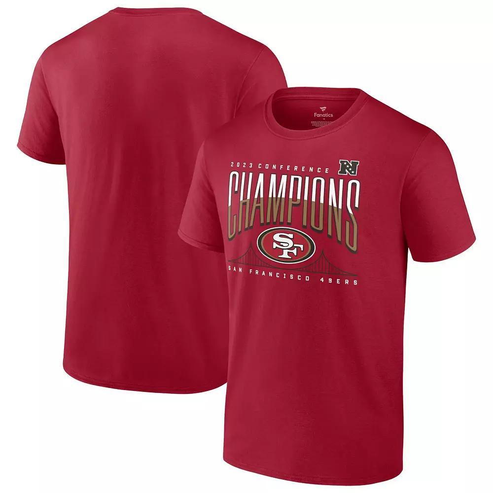 Men's Fanatics Branded Scarlet San Francisco 49ers 2023 NFC Champions Hometown Not Done T-Shirt, Size: 4XL, Red Product Image