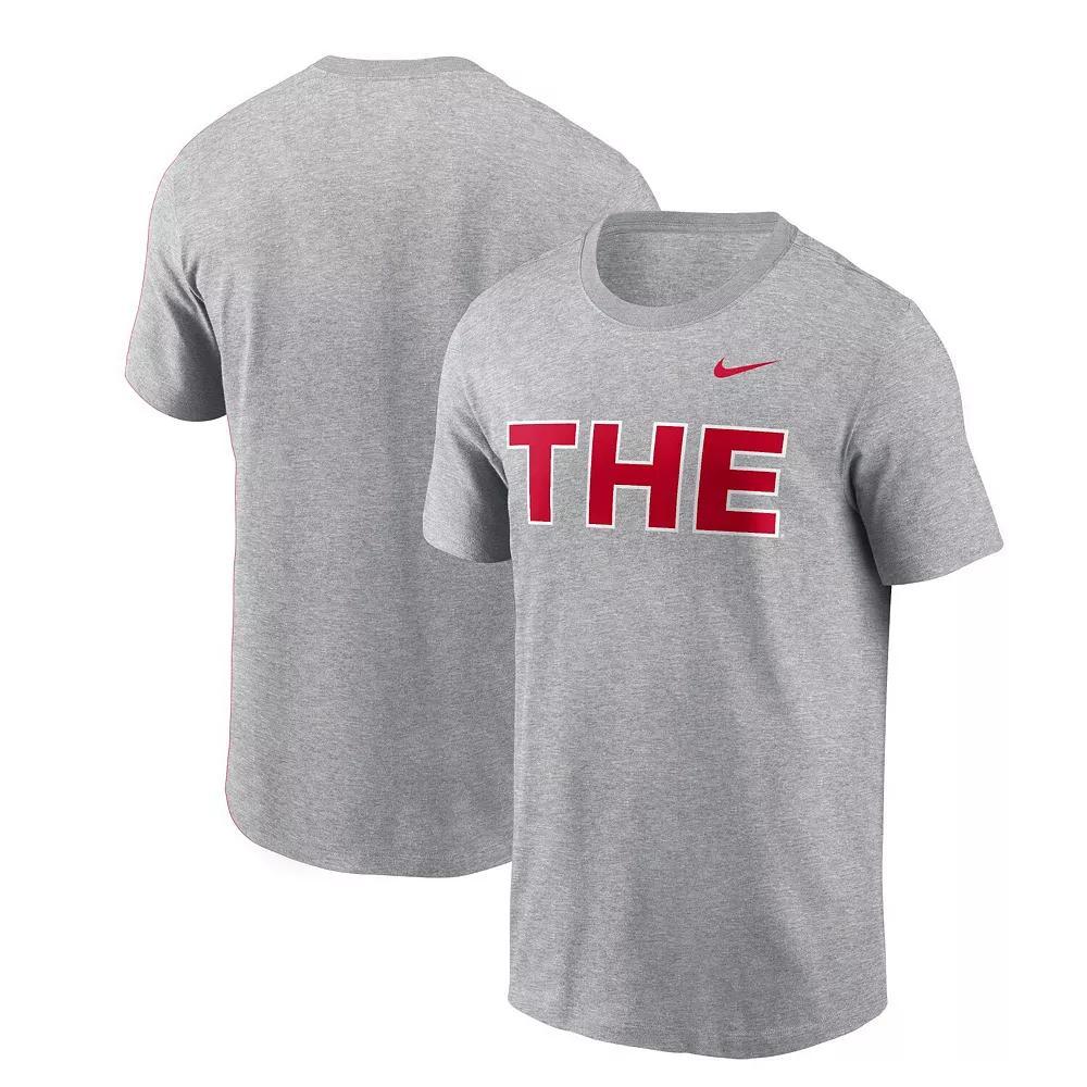 Men's Nike Scarlet Ohio State Buckeyes THE T-Shirt, Size: 2XL, Red Product Image