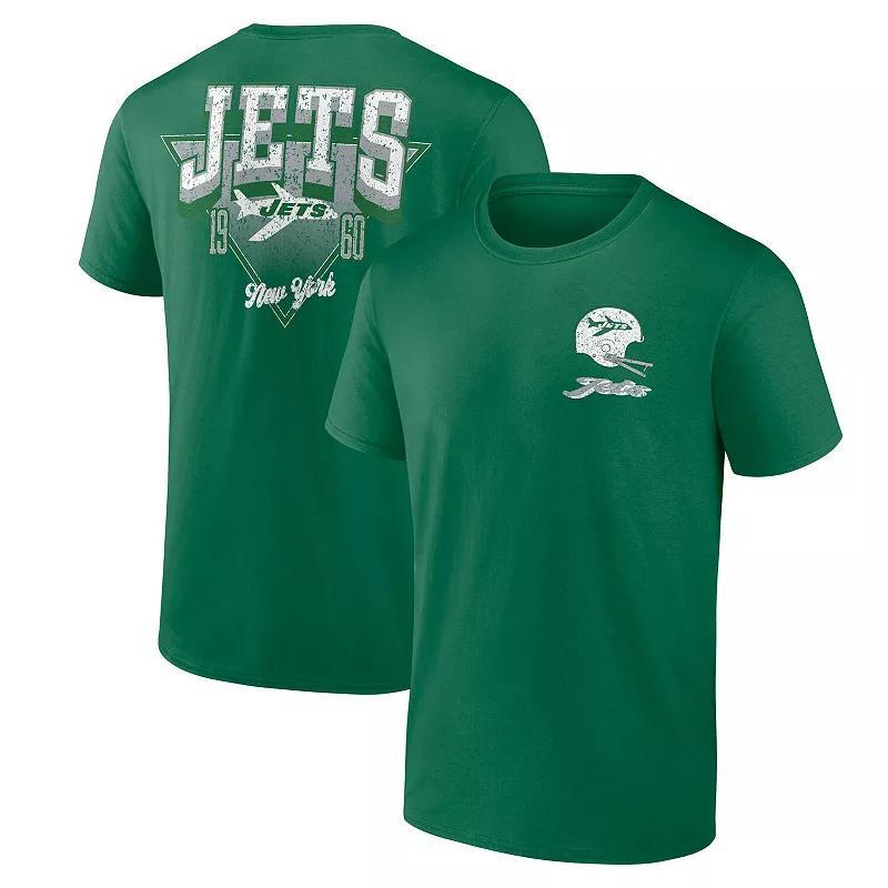 Men's Fanatics Kelly Green New York Jets Never Over T-Shirt, Size: Small Product Image