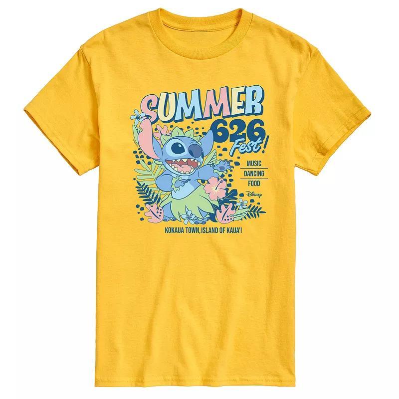 Disney's Lilo & Stitch Men's Summer 626 Fest Graphic Tee, Size: Small, Ivory Product Image