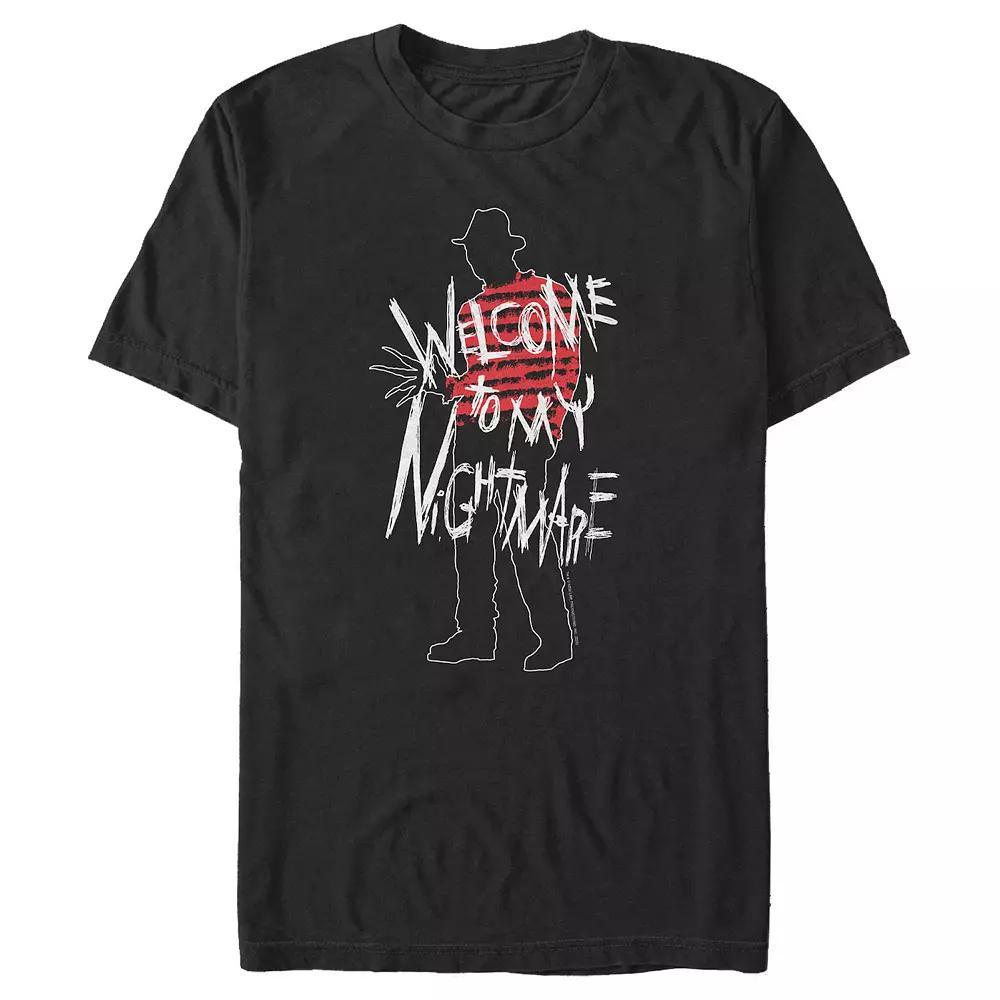 Men's A Nightmare On Elm Street Welcome To My Nightmare Graphic Tee, Size: XL, Black Product Image