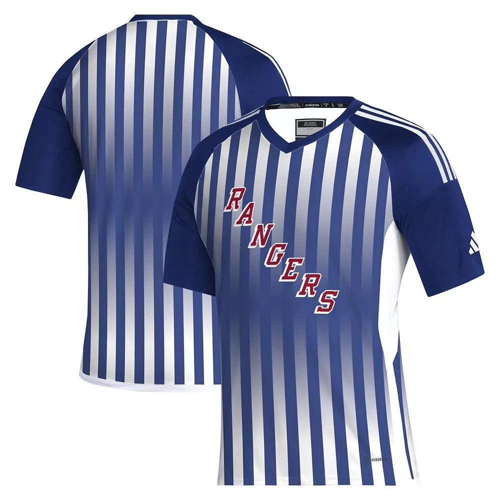 Men's adidas Blue New York Rangers AEROREADY Raglan Soccer Top, Size: Medium, Ran Blue Product Image
