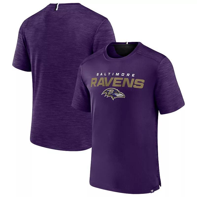 Men's Fanatics Branded Purple Baltimore Ravens Defender Evo T-Shirt, Size: Large Product Image