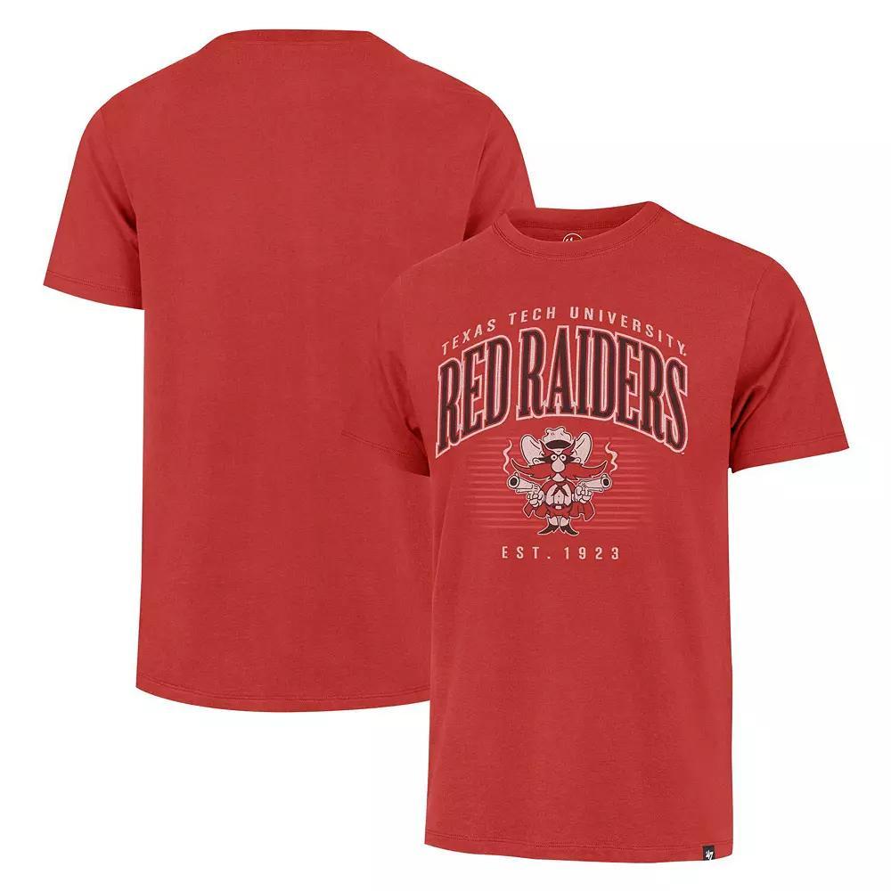 Men's '47 Red Texas Tech Red Raiders Double Header Franklin T-Shirt, Size: Medium Product Image