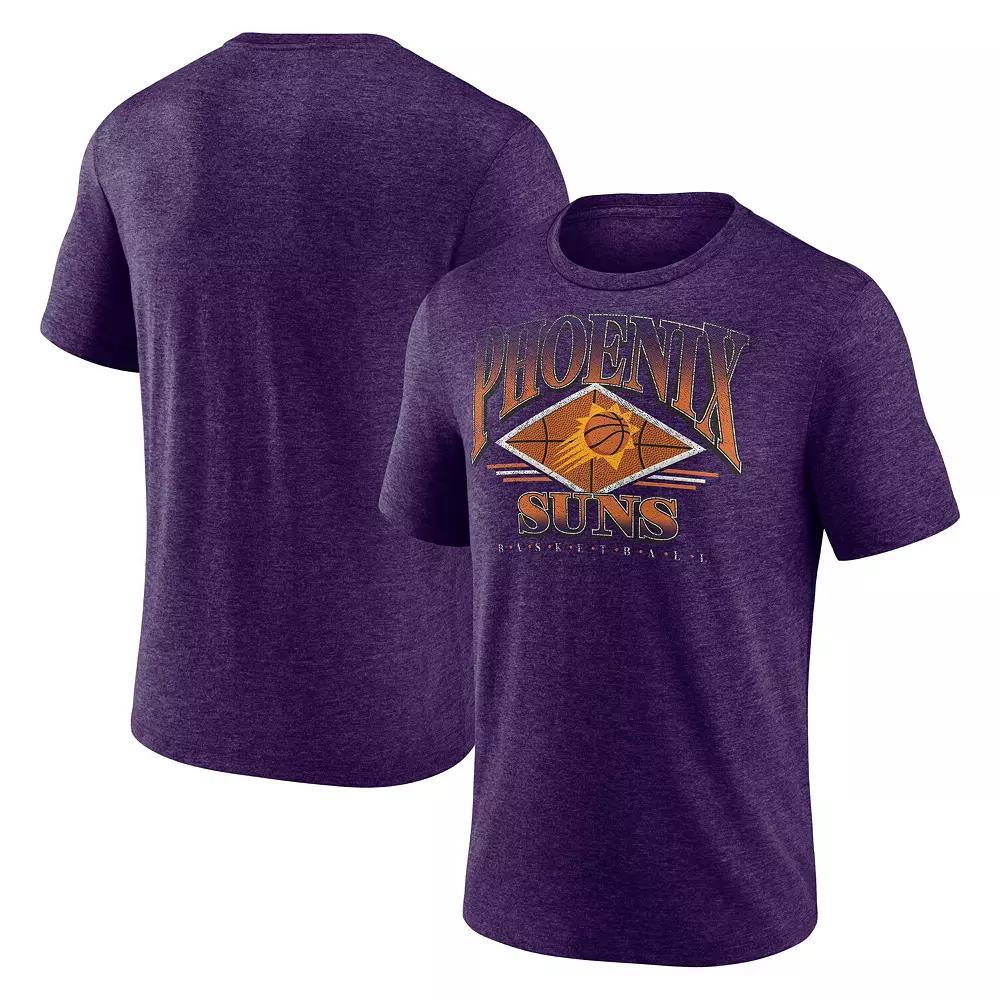 Mens Fanatics Branded Heather Purple Phoenix Suns True Classics Power Phase Tri-Blend T-Shirt Product Image