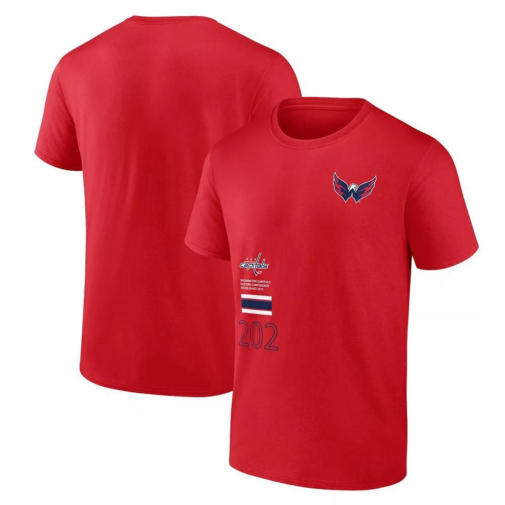 Men's Fanatics Branded Red Washington Capitals Represent T-Shirt, Size: 3XL Product Image