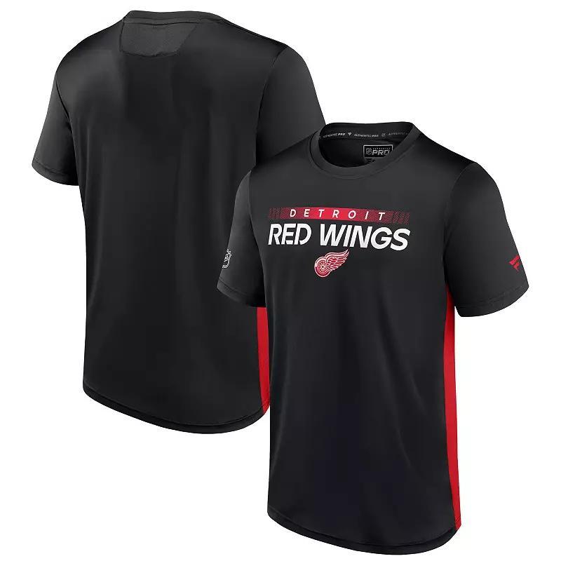 Men's Fanatics Branded Navy/Red Washington Capitals Authentic Pro Rink Tech T-Shirt, Size: Small, Blue Product Image
