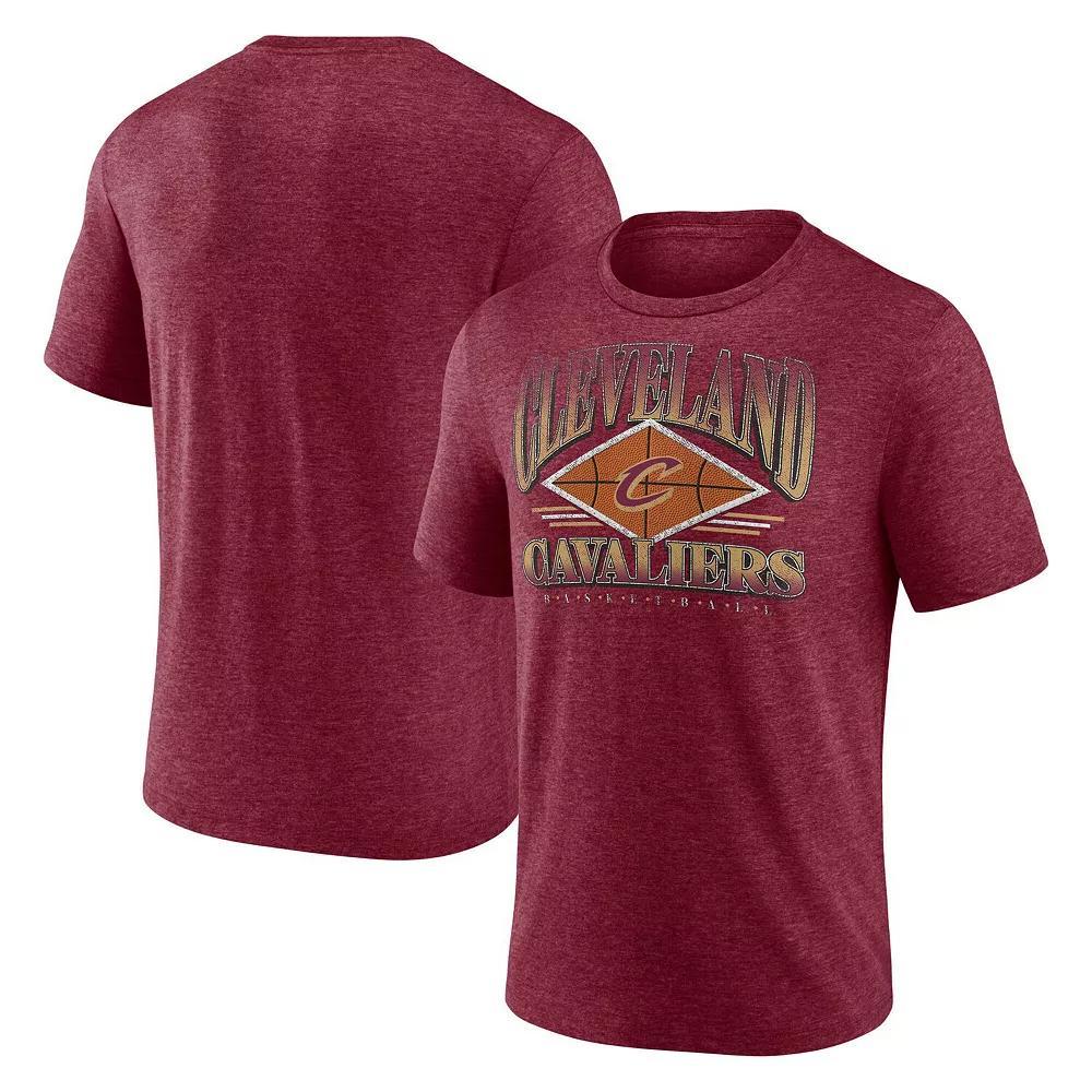 Men's Fanatics Wine Cleveland Cavaliers True Classics Power Phase Tri-Blend T-Shirt, Size: Medium, Team Product Image