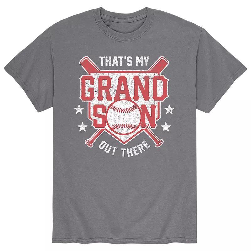 Men's That's My Grandson Out There Tee, Size: Medium, Gray Product Image