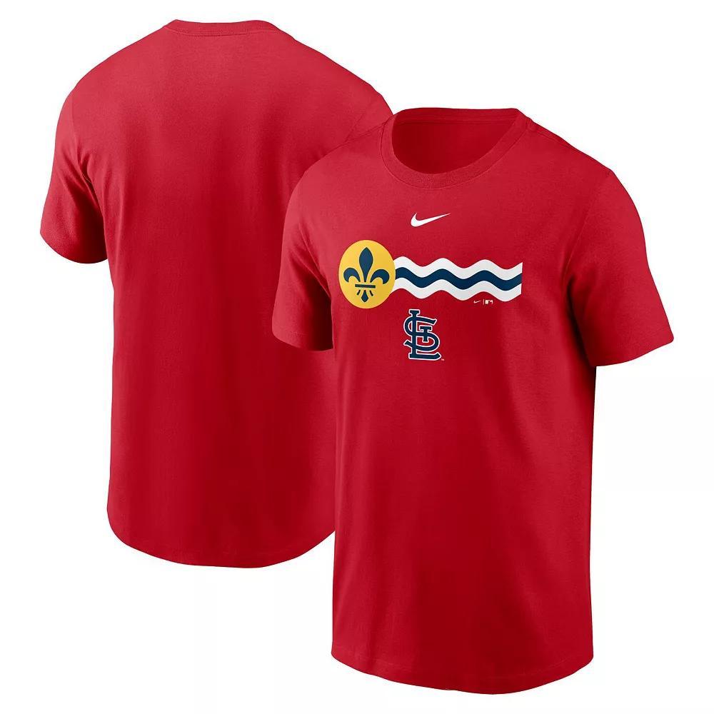 Mens Nike Red Cleveland Guardians Fuse Logo T-Shirt Product Image