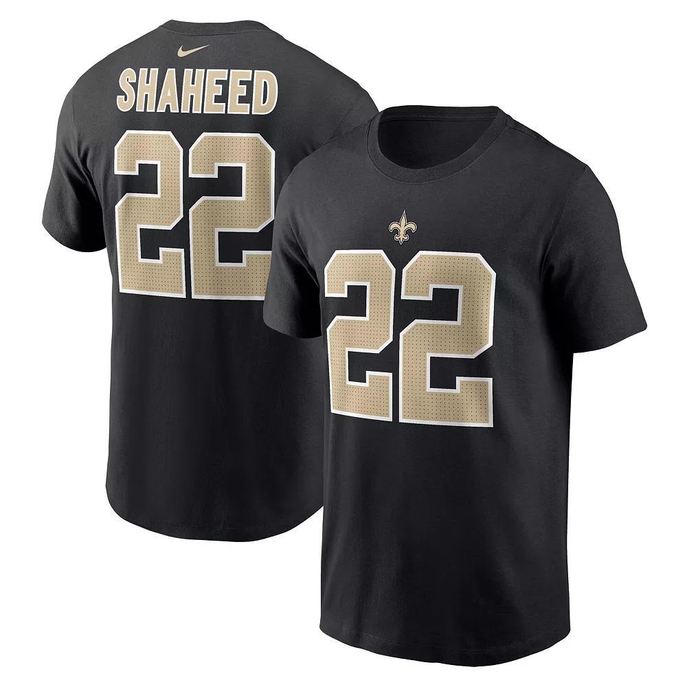 Men's Nike Rashid Shaheed Black New Orleans Saints Name & Number T-Shirt, Size: Medium Product Image