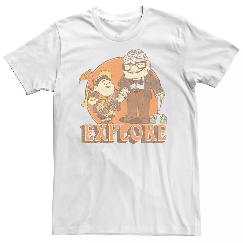 Big & Tall Disney / Pixar Up Explore Tee, Men's, Size: XL Tall, White Product Image