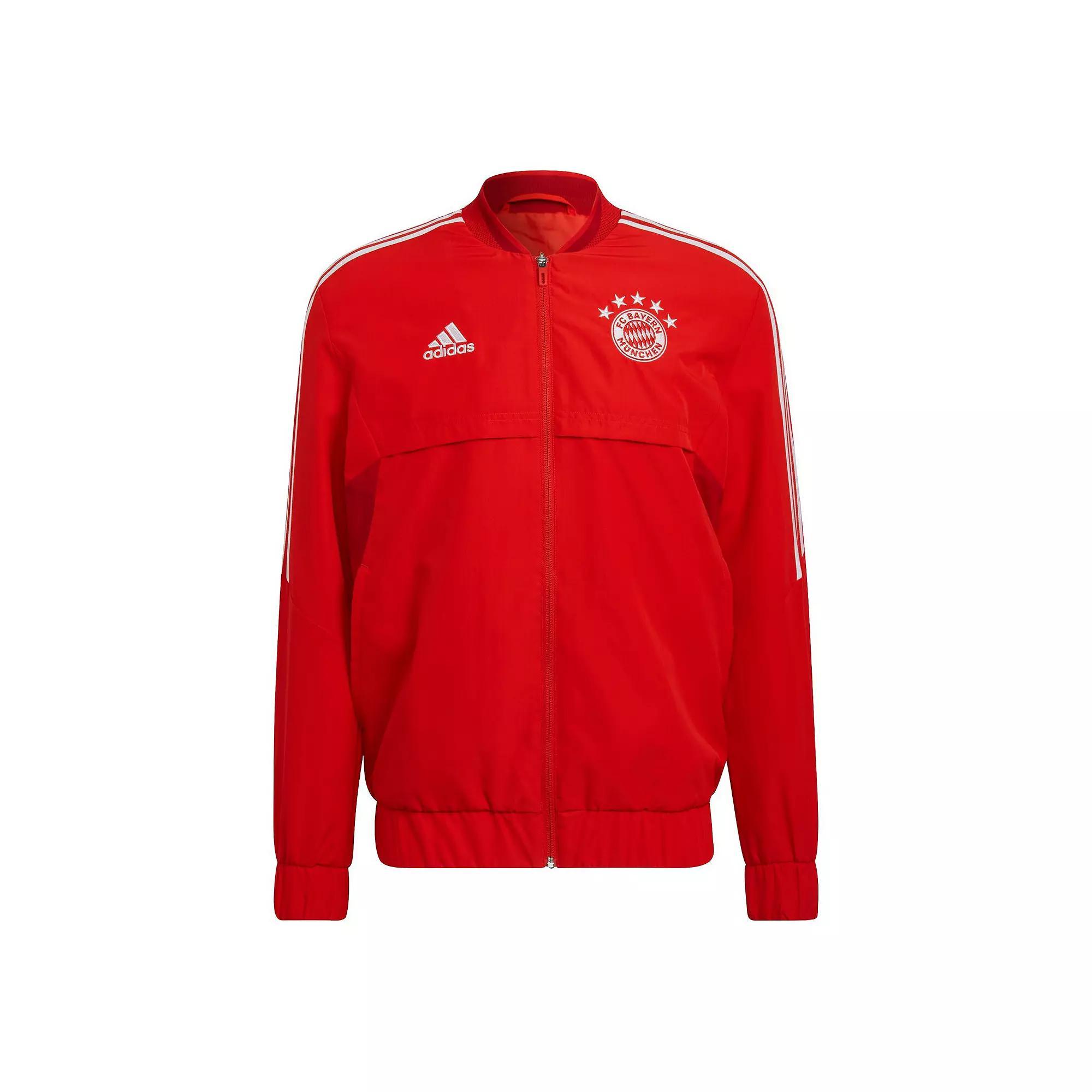 Mens adidas Red Bayern Munich AEROREADY Anthem Full-Zip Jacket Product Image