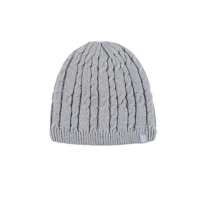 Women's Heat Holders Heatweaver Lined Cable Knit Beanie, Blue Product Image