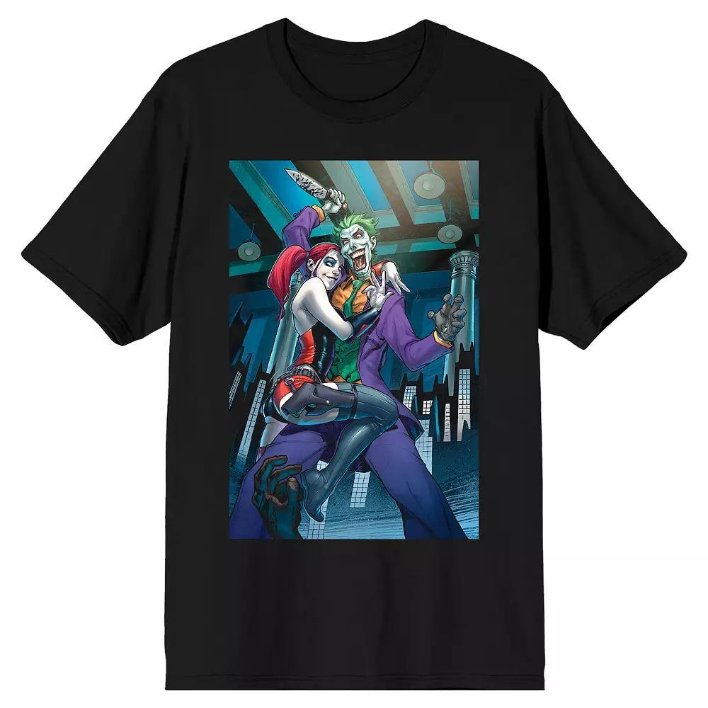 Men's Joker and Harley Quinn Cuddle Tee, Size: XL, Green Product Image