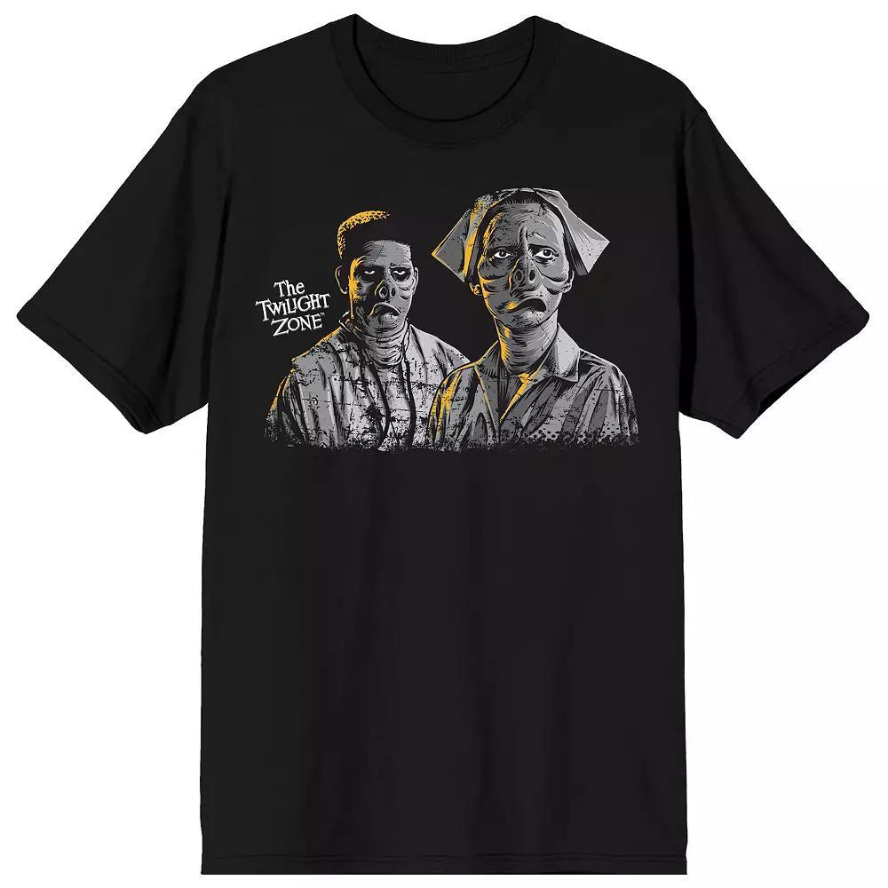Men's Twilight Zone Pig Face Nurse Graphic Tee, Size: XL, Black Product Image