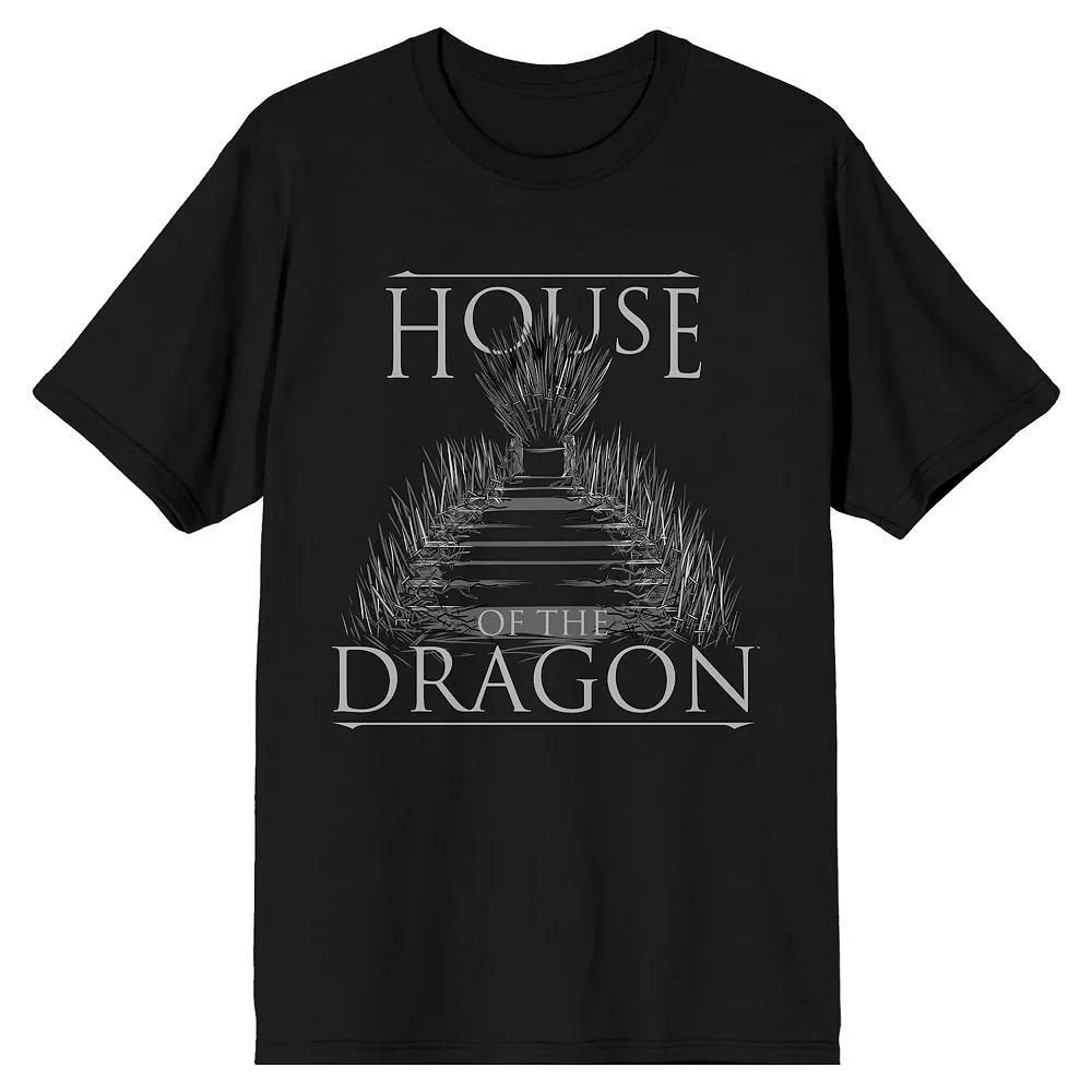 Men's House Of The Dragon Throne Tee, Size: Small, Black Product Image