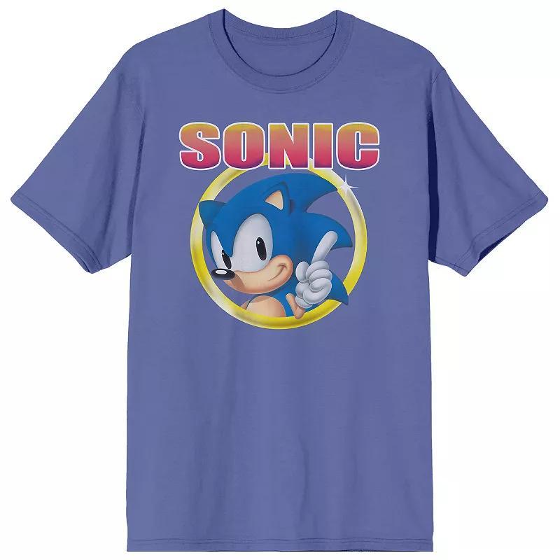 Men's Sonic Hedgehog Graphic Tee, Size: Small, Green Product Image