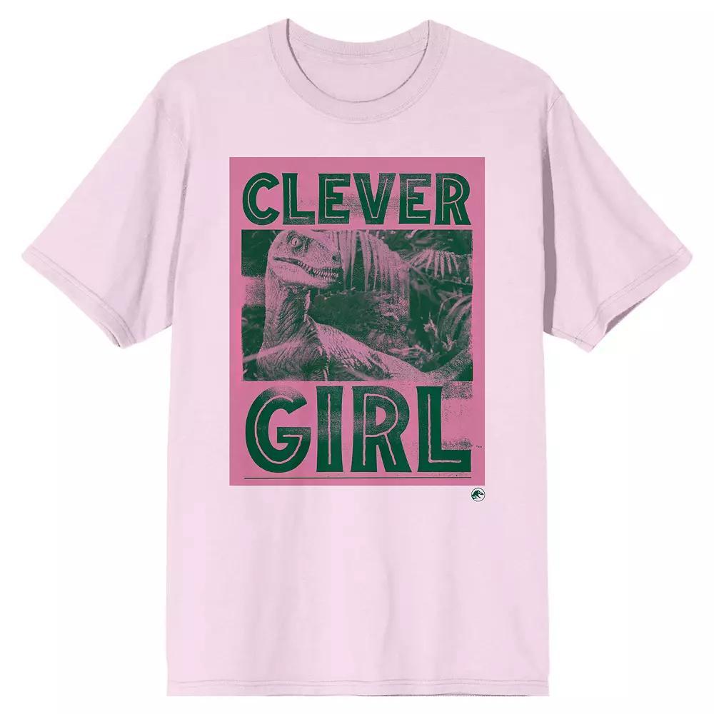 Men's Jurassic Park Clever Girl Graphic Tee, Size: Small, Pink Product Image