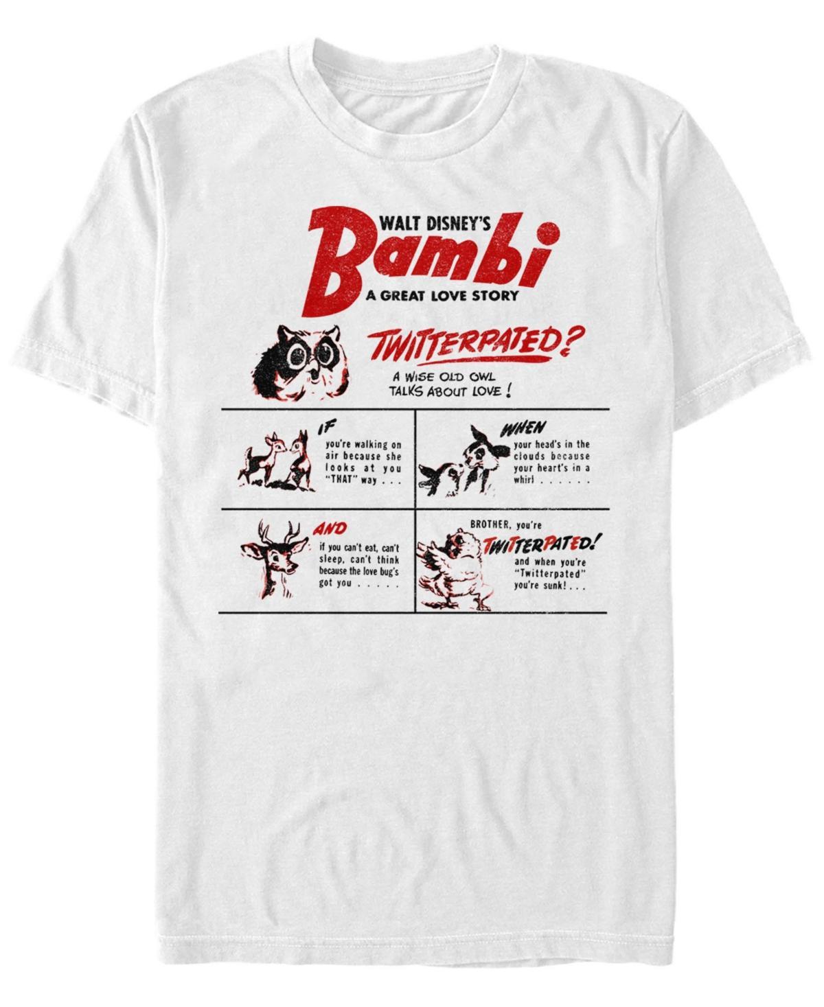 Disney's Bambi A Great Love Story Men's Tee, Size: 3XL, White Product Image