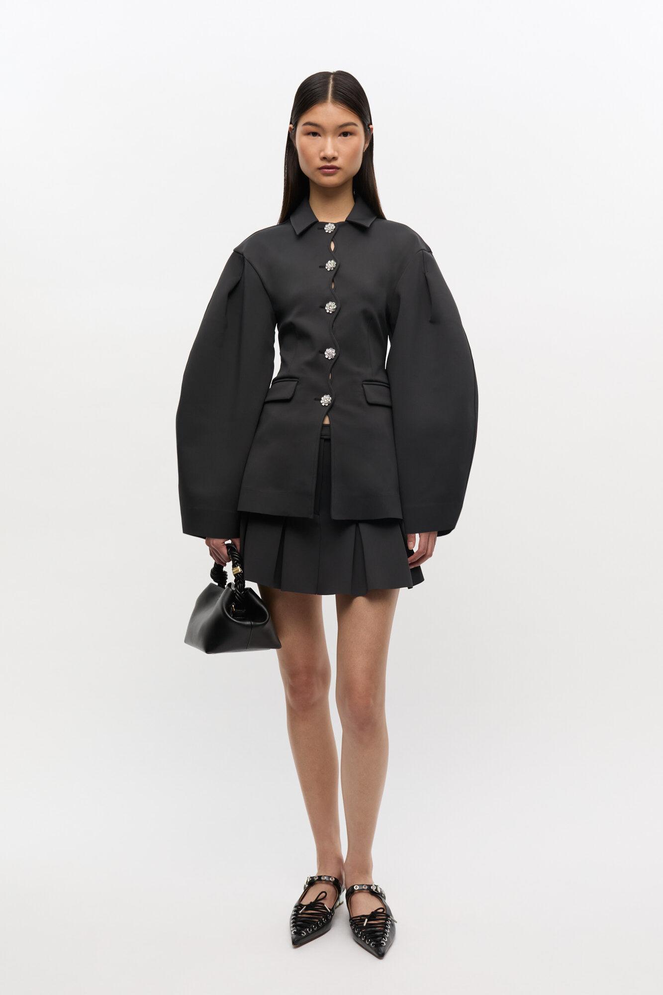 Black Structured Blazer Product Image