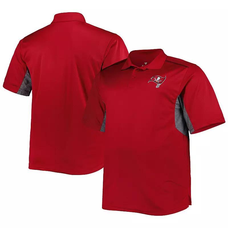 Men's Red Tampa Bay Buccaneers Big & Tall Team Color Polo, Size: 4XB Product Image