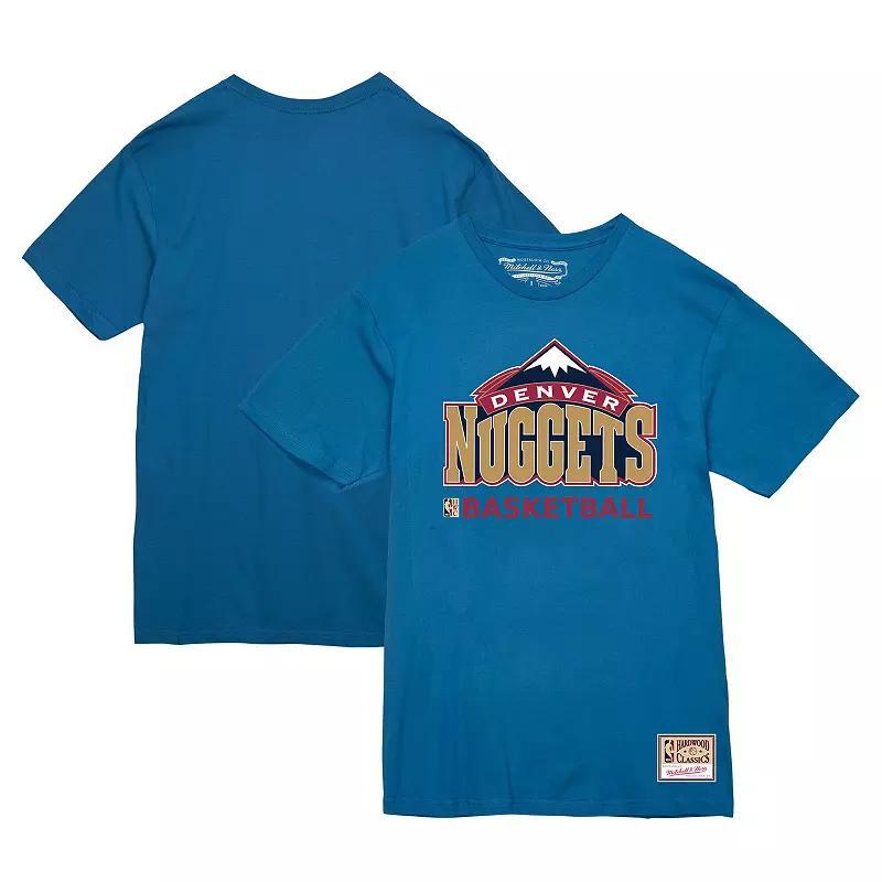 Mens Mitchell & Ness Blue Denver Nuggets Hardwood Classics Vintage T-Shirt Product Image