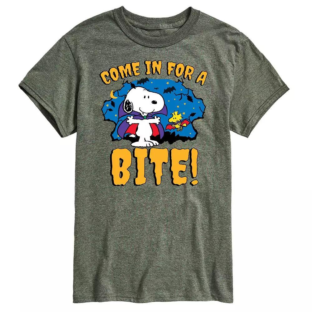 Mens Peanuts Snoopy Come In For A Bite Graphic Tee Product Image