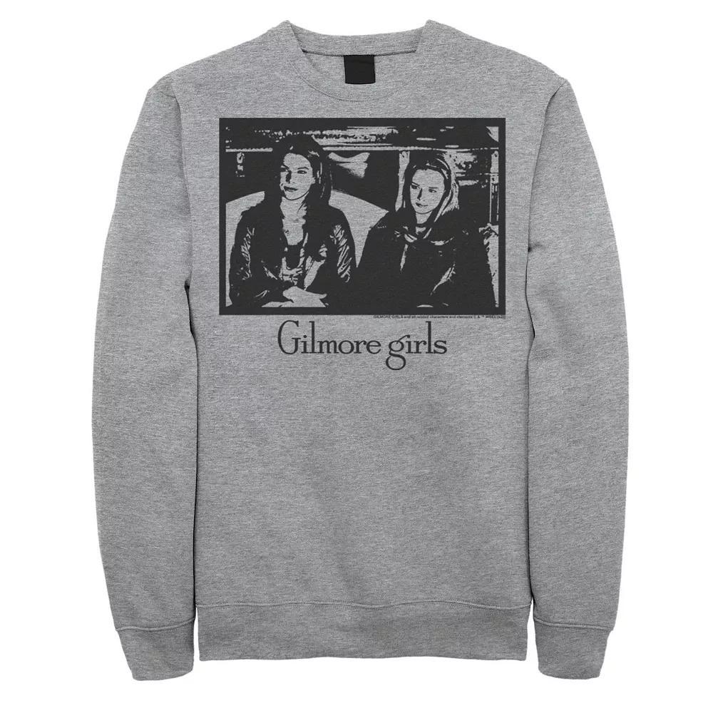 Men's Gilmore Girls Rory & Lorelai Portrait Sweatshirt, Size: XXL, Athletic Grey Product Image