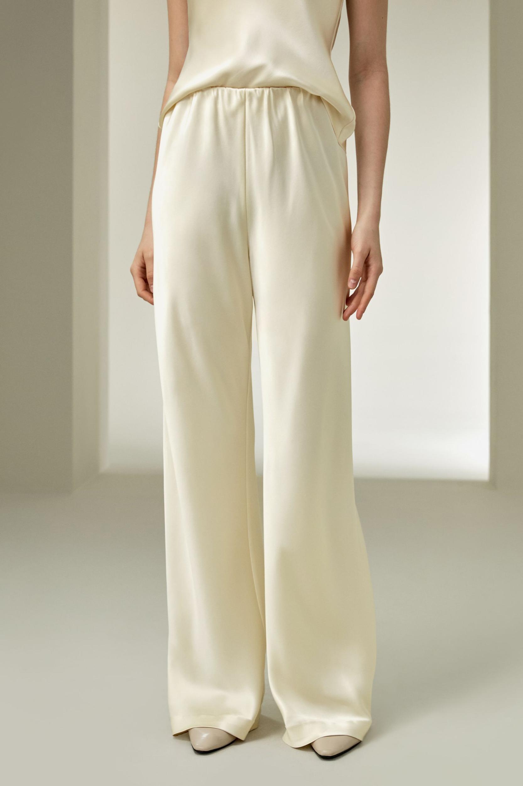 Full bias cut silk pants Product Image