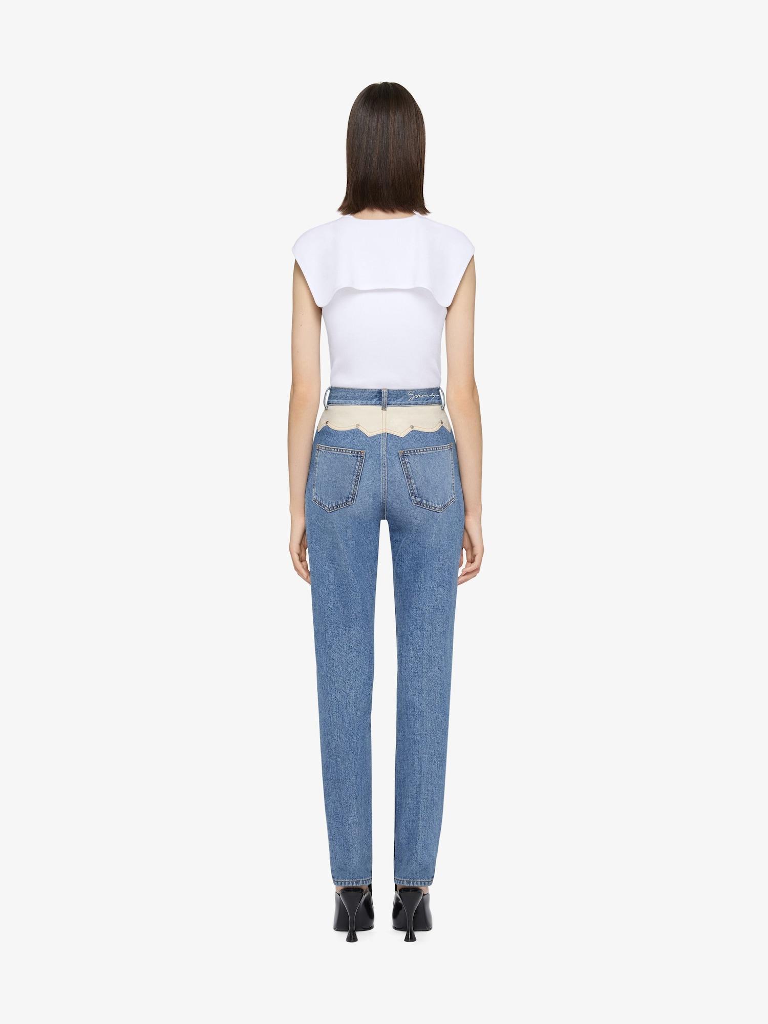 Slim sailor collar top in knit with 4G Liquid detail Product Image