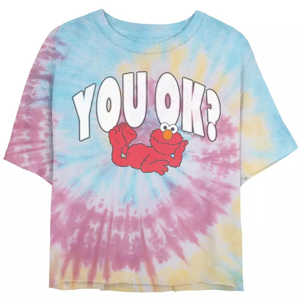 Disney's Juniors' Lilo & Stitch Colorful Aloha Tee, Girl's, Size: Large, Blue Pink Light Yellow Product Image