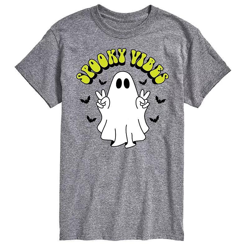 Big & Tall Spooky Vibes Ghost Graphic Tee, Mens Product Image