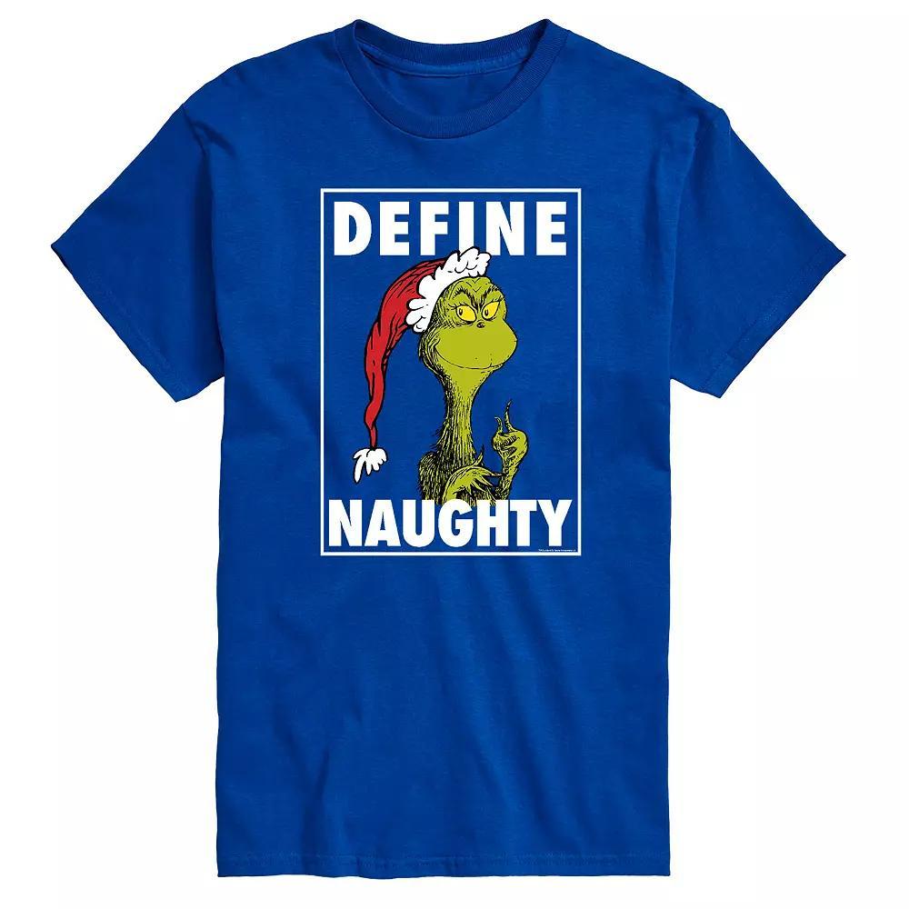 Big & Tall Dr. Seuss Define Naughty Tee, Men's, Size: XL Tall, Blue Product Image