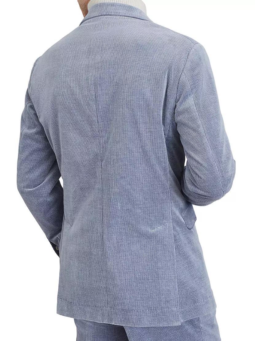 Comfort Cotton and Cashmere Corduroy Deconstructed Blazer Product Image