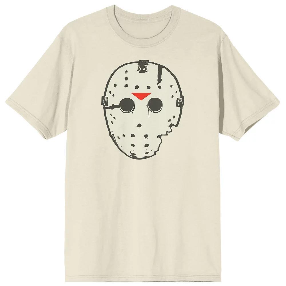 Men's Friday the 13th Jason Mask Tee, Size: Small, White Product Image